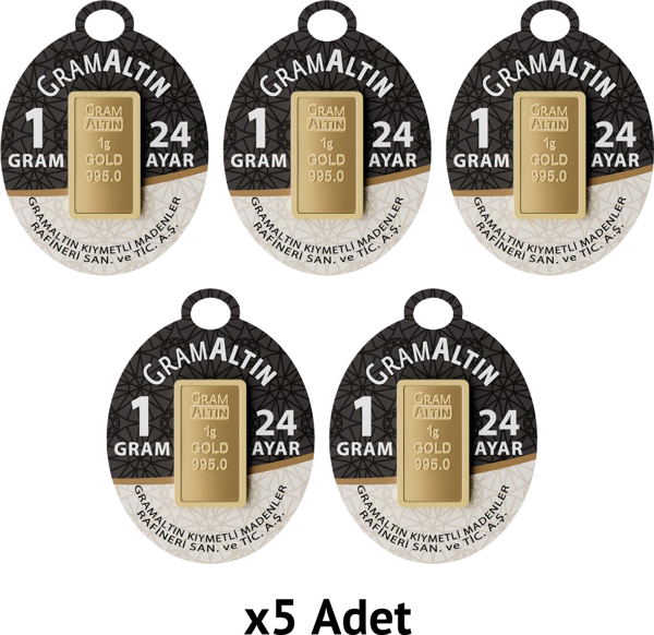 5 gr 24 Ayar 995 Milyem İAR Gram Altın - Image 1