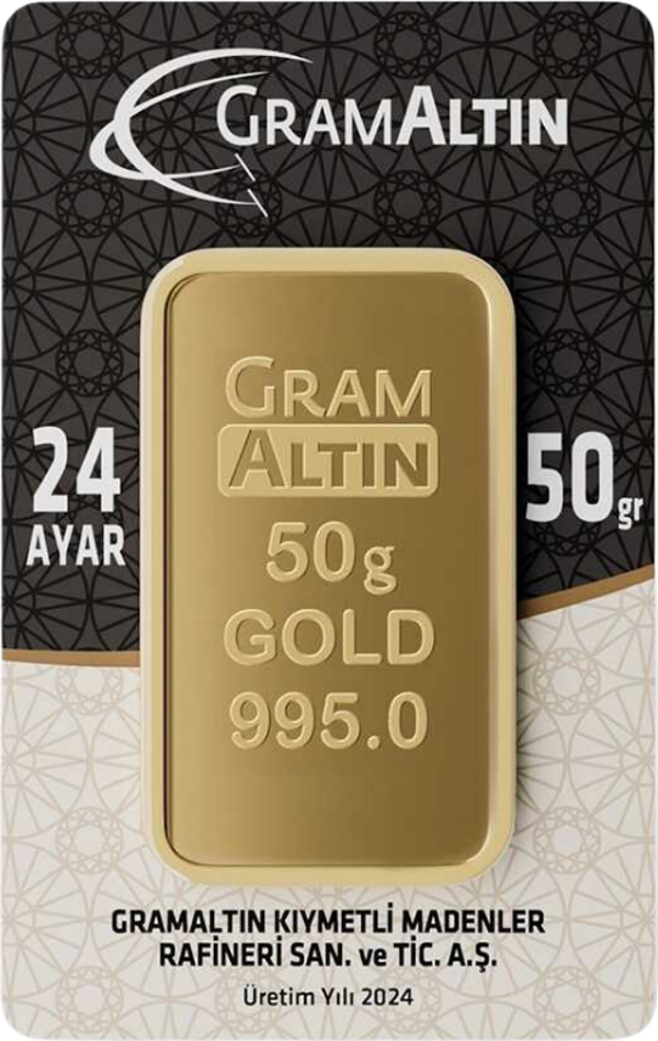 50 gr 24 Ayar 995 Milyem İAR Gram Altın - Image 1