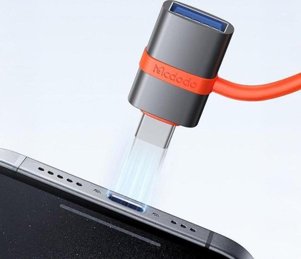 MCDODO OT-3810 USB-A 3.0 - USB-C ADAPTÖR SİYAH OTG - Image 1