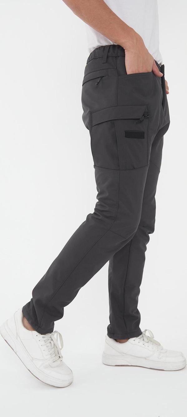 Camp592 Outdoor Softshell Su Ve Rüzgara Dayanıklı İçi Polarlı Kışlık Erkek Taktik Pantolon - Image 1