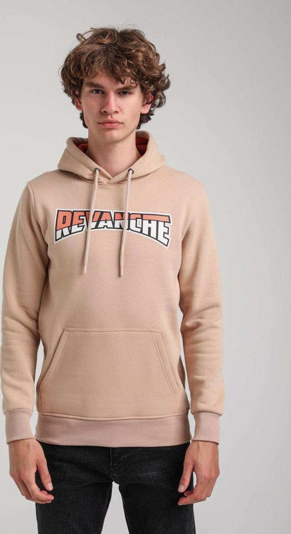 Kapüşonlu Bej Slim Fit Hoodie 23FWM64058 - Image 1