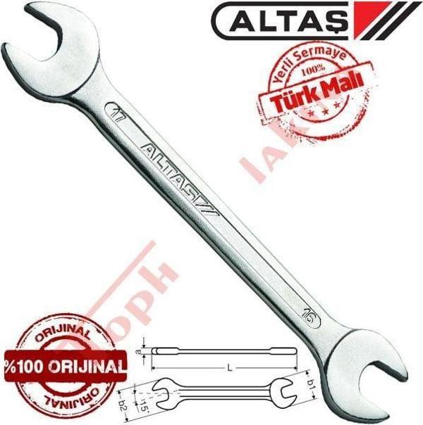 Altaş 19x24mm İki Ağız Anahtar Uzun Tip - Image 1
