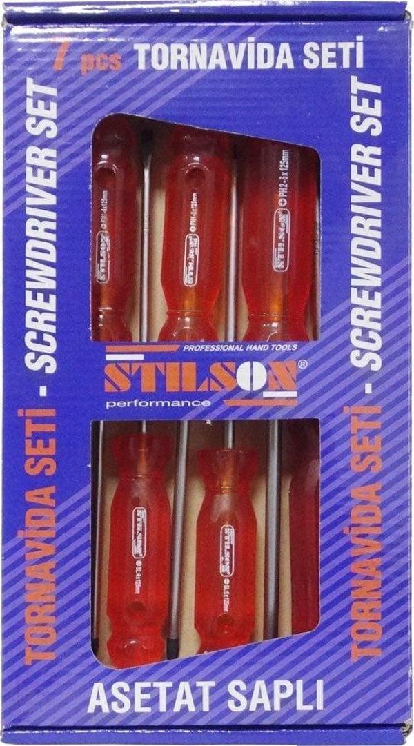 Stilson 120606 Asetat Saplı Tornavida Seti 7 Parça - Image 1