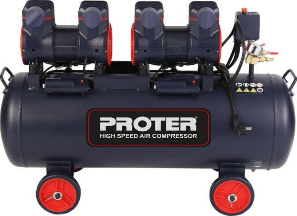 Proter P1KO460 Yüksek Hızlı Kompresör Sessiz 100 Litre 4 Hp - Image 1