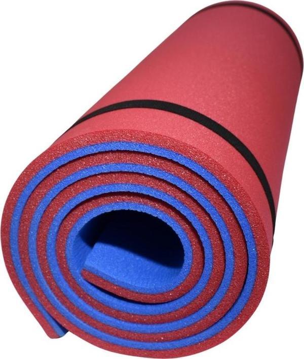 180x60cm 15mm Extra Rahat Pembe-Mavi Yoga Matı - Image 1