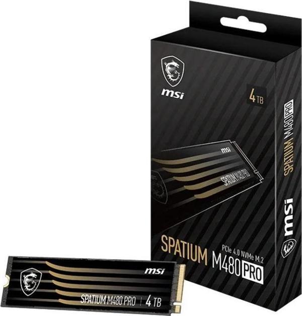MSI SSD SPATIUM M480 PRO PCIE 4.0 NVME M.2 4TB - Image 1