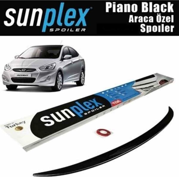 Hyundai Accent Blue Spoiler Piano Black 2011-2018 arası modellere uyumlu Sunplex - Image 1