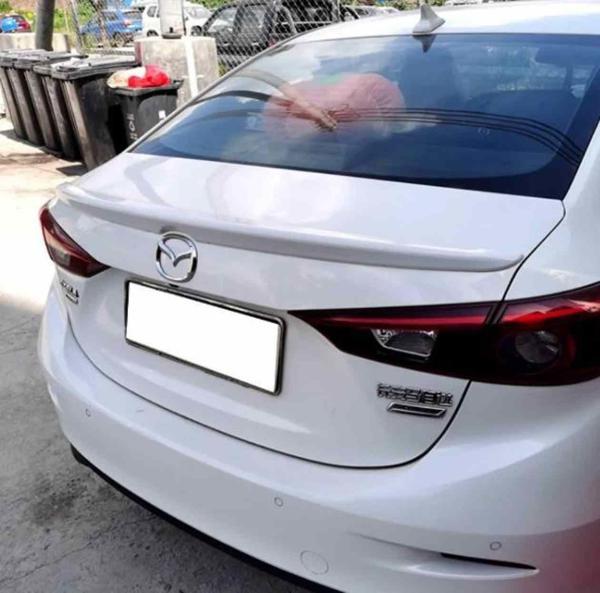 Mazda 3 Boyalı Spoiler (Pianoblack) 2015+ sonrası modellere uyumlu - Image 1