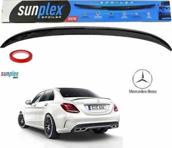 Mercedes C serisi w205 Spoiler Piano Black 2014-2020 arası modellere uyumlu Sunplex - Image 1