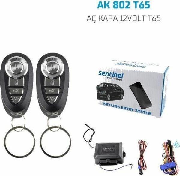 Oto açma kapama sistemi uzaktan kumandalı 12v T65 Sentinel - Image 1
