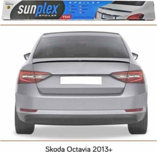 Skoda Octavia Spoiler Piano Black 2013-2019 arası modellere uyumlu Sunplex - Image 1