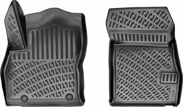 Fiat Fiorino Dizel Panelvan (2 parça) 3D Paspas Siyah 2020 sonrası Rizline - Image 1