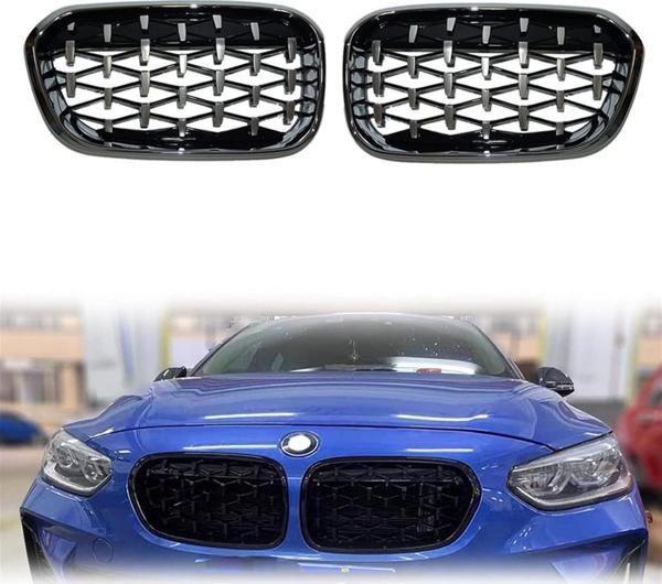 Bmw f20 diamond ön panjur ızgara 2012-2015 arası krom-siyah - Image 1