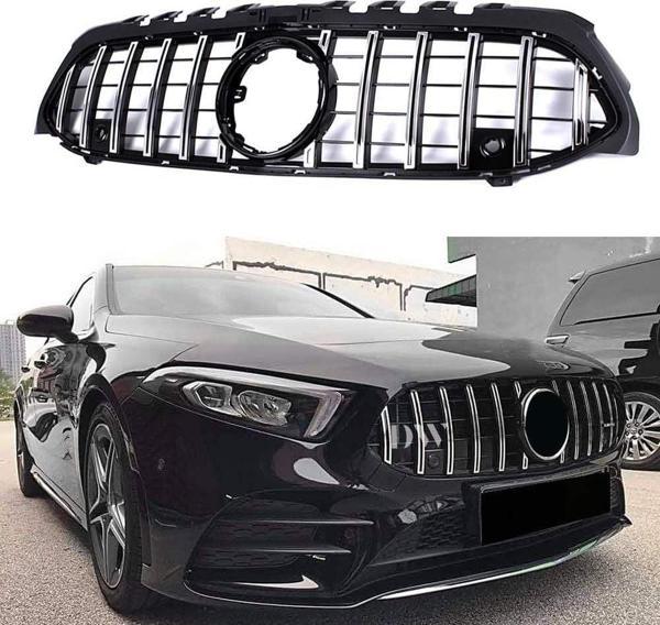 Mercedes w177 gtr ön panjur ızgara seti krom-siyah 2018 sonrası - Image 1