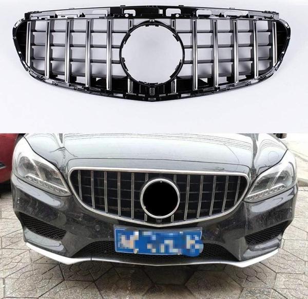 Mercedes w212 gtr ön panjur ızgara seti krom-siyah 2013-2016 arası - Image 1