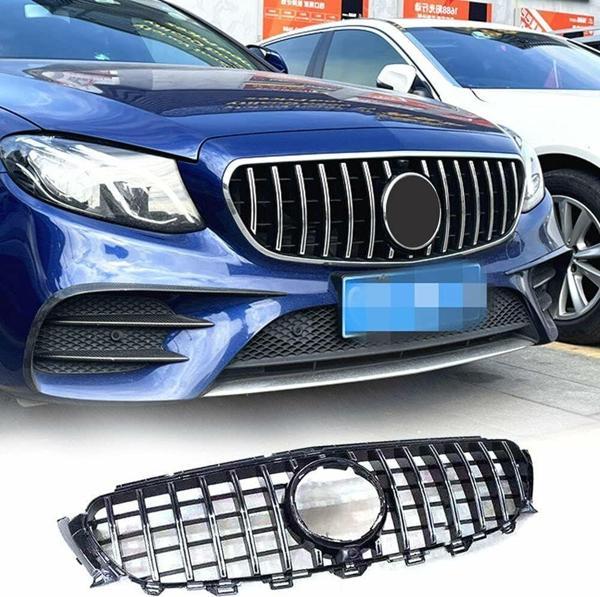 Mercedes w213 gtr ön panjur ızgara seti krom-siyah 2016-2020 arası - Image 1