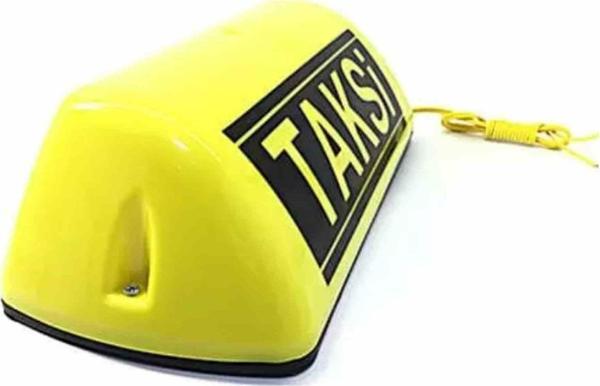 Taksi Levhası Işıklı Mıknatıslı Sarı (Taksi Yazılı) - Image 1