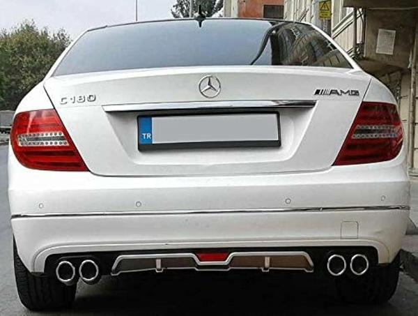 Mercedes w204 c180 uyumlu üniversal difüzör Gri 2007-2013 arası - Image 1