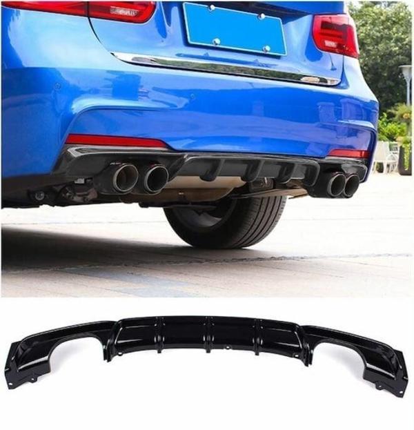 Bmw F30 arka tampon difüzörü 4 çıkış m-performance 2012-2018 - Image 1