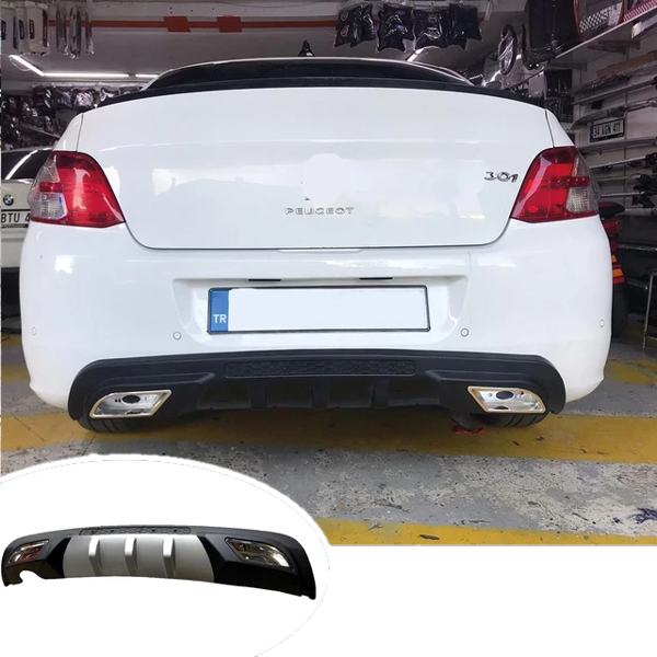 Peugeot 301 uyumlu üniversal difüzör Gri 2012 ve sonrası modeller - Image 1