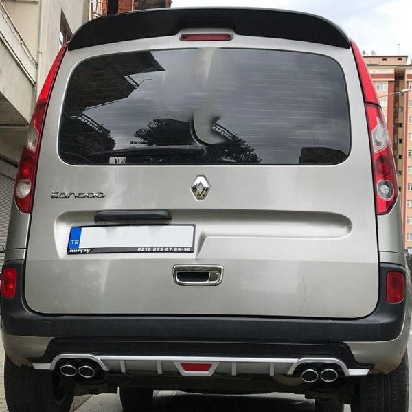 Renault Kangoo uyumlu arka tampon altı difüzör Siyah 2007-2014 arası - Image 1