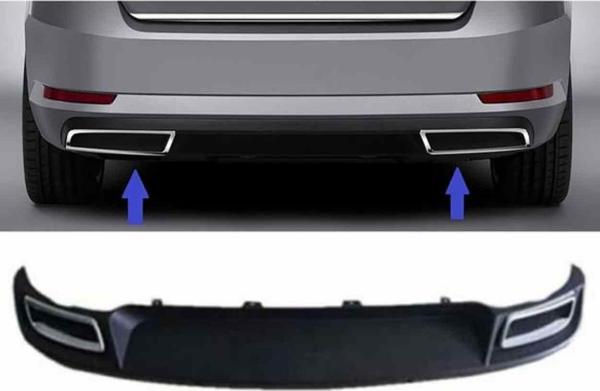 Skoda Superb Amg çift çıkış görünümlü difüzör 2015-2019 arası modeller - Image 1