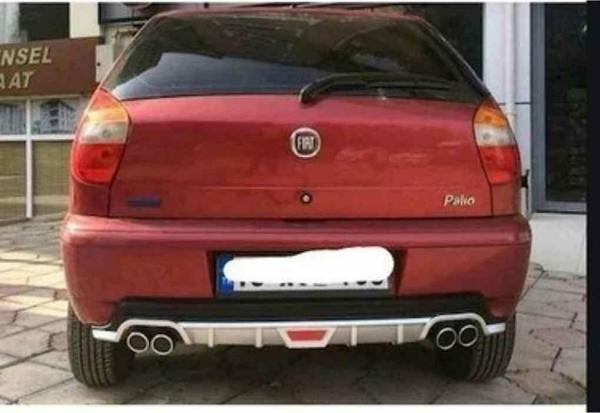 Fiat Palio uyumlu arka tampon altı difüzör Siyah tüm modeller - Image 1