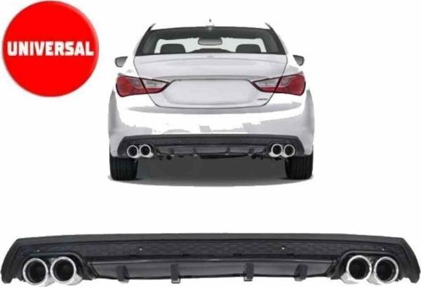 Vw Polo 6R uyumlu arka tampon altı difüzör Siyah 2009-2017 arası - Image 1