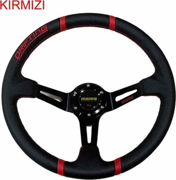 Momo Spor Direksiyon Ofsetli Kırmızı Şeritli Siyah Göbek - Image 1