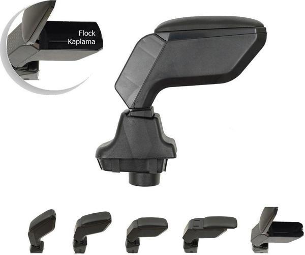 Dacia Duster Araca Özel Kol Dayama Kolçak Siyah 2010-2018 arası uyumlu - Image 1