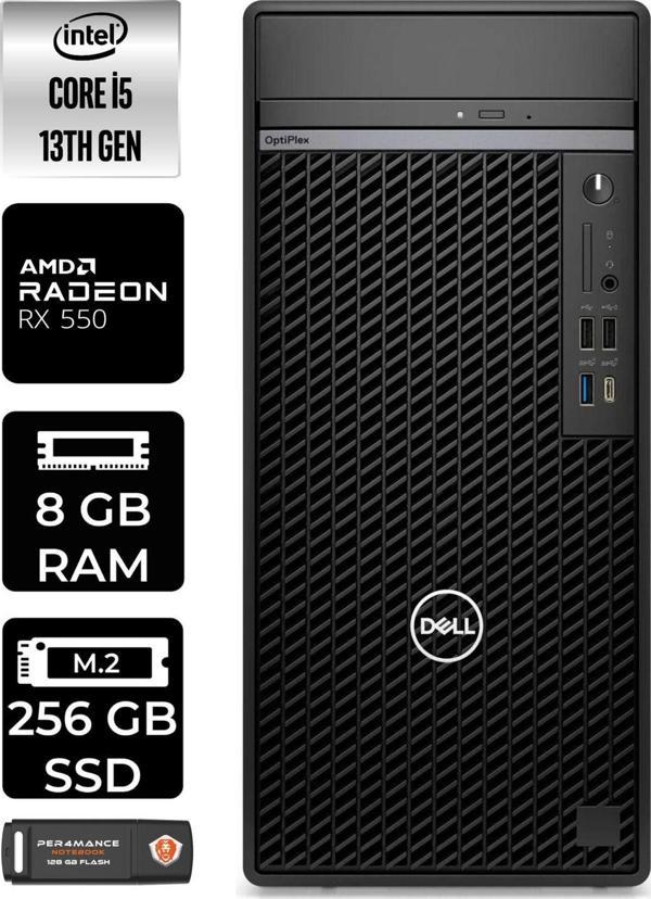 Dell Optıplex 7010 En010O7010151 İ5 13500 8Gb Ram 256Gb Ssd Rx550 Fdos Masaüstü Bilgisayar - Image 1