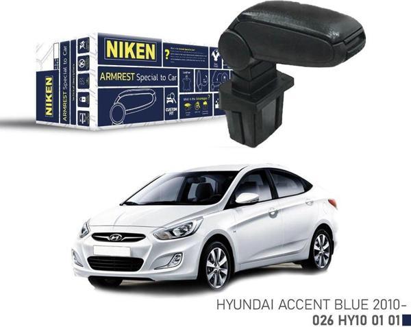 Niken Hyundai Accent Blue 2010+Sonrası Araca Özel Kol Dayama Siyah - Image 1