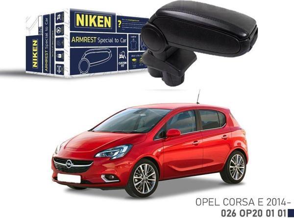Niken Opel Corsa E 2014+ Sonrası Araca Özel Kol Dayama Siyah - Image 1