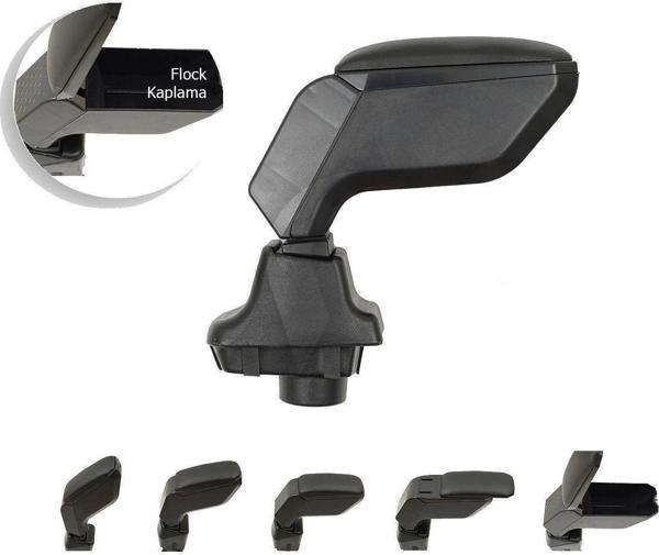 Peugeot 308 Araca Özel Kol Dayama Kolçak Siyah 2007-2013 arası modellere uyumlu - Image 1