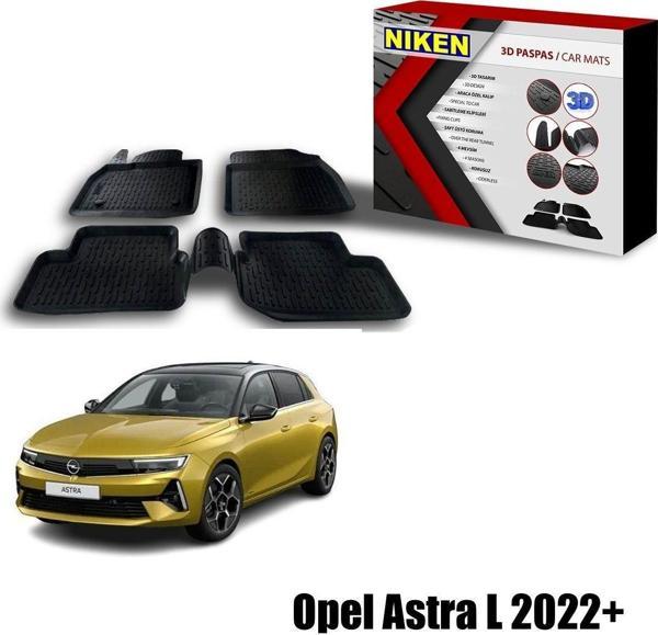 Opel Astra L Havuzlu 3D Paspas Niken Siyah 2022+ sonrası uyumlu - Image 1