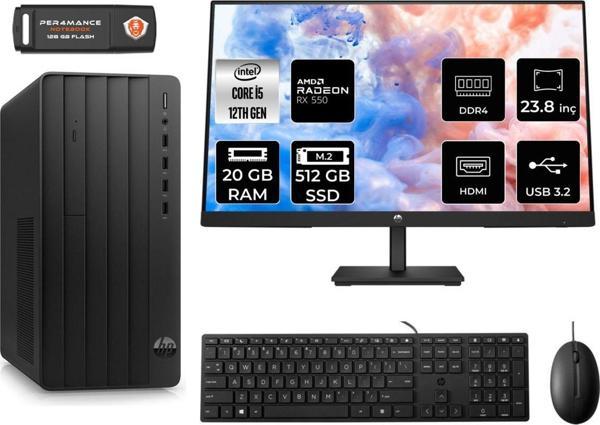 Hp Pro Tower 290 G9 Ae6D3A5Eas167 İ5 12500 20Gb Ram 512Gb Ssd Rx550 4Gb 23.8" Fdos Masaüstü Pc - Image 1