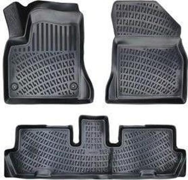 Citroen C4 Grand Picasso 7 Koltuk 3D Paspas Siyah 2006-2013 Arası Rizline - Image 1
