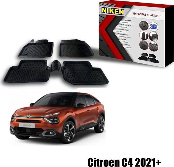 Citroen C4 Havuzlu 3D Paspas Niken Siyah 2021+ sonrası uyumlu - Image 1