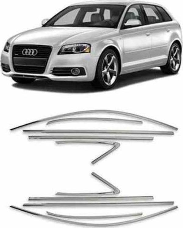 Audi A3 Hb Cam Çıtası Çerçevesi Krom Komple 2013-2020 arası - Image 1