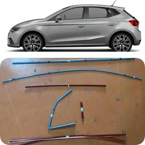 Seat İbiza Uyumlu 14 Parça Krom Cam Çerçeve Çıtası 2022+ Sonrası - Image 1