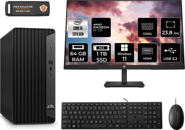 Hp Pro Tower 290 G9 Ae8T2W9Ess298 İ5 13500 64Gb Ram 1Tb Ssd Rx550 4Gb 23.8" W11P Masaüstü Pc - Image 1