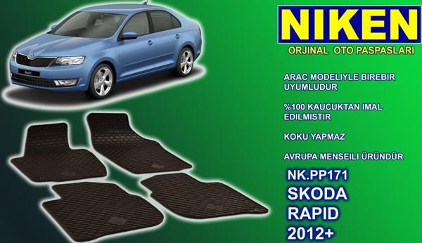 Skoda Rapid paspas kauçuk oem germany 2012+ Sonrası NİKEN - Image 1