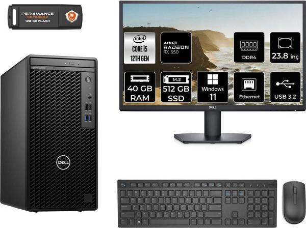Dell Optılex 3000 Ae3000S287 İ5 12500 40Gb Ram 512Gb Ssd Rx550 4Gb 23.8" W11P Masaüstü Bilgisayar - Image 1