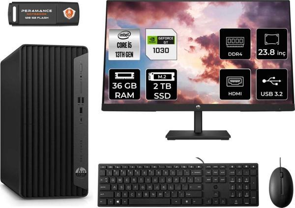 Hp Pro Tower 290 G9 Ae8T2W9Ess484 İ5 13500 36Gb Ram 2Tb Ssd Gt1030 4Gb 23.8" Fdos Masaüstü Pc - Image 1