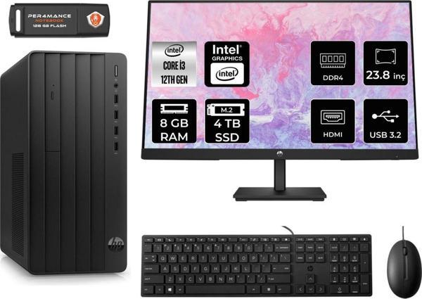 Hp Pro Tower 290 G9 Ae6D3A1Eas005 İ3 12100 8Gb Ram 4Tb Ssd 23.8" Fdos Masaüstü Pc - Image 1