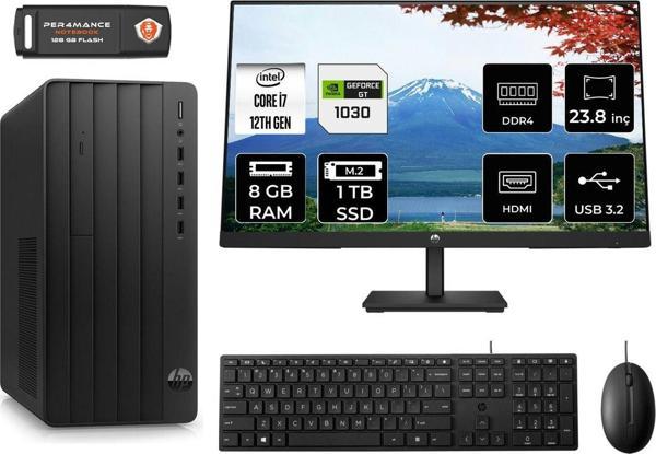 Hp Pro Tower 290 G9 Ae6D3A3Eas453 İ7 12700 8Gb Ram 1Tb Ssd Gt1030 4Gb 23.8" Fdos Masaüstü Pc - Image 1