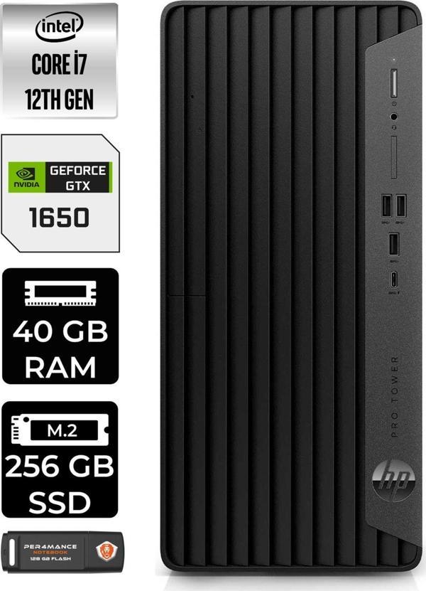Hp Pro Tower 400 G9 E6U3M9Ea736 İ7 12700 40Gb Ram 256Gb Ssd Gtx1650 4Gb W11P Masaüstü Bilgisayar - Image 1