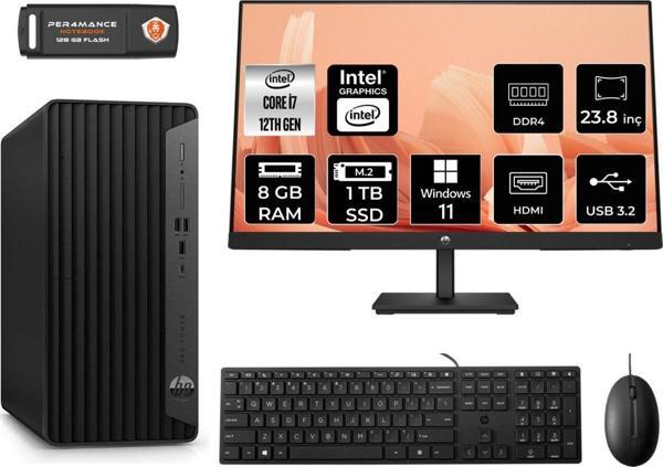 Hp Pro Tower 400 G9 Ae6U3M9Eas103 İ7 12700 8Gb Ram 1Tb Ssd 23.8" W11P Masaüstü Bilgisayar - Image 1