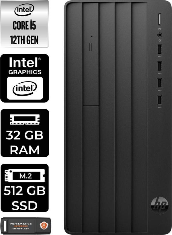 Hp Pro Tower 290 G9 E6D3A5Ea077 İ5 12500 32Gb Ram 512Gb Ssd W11H Masaüstü Bilgisayar - Image 1