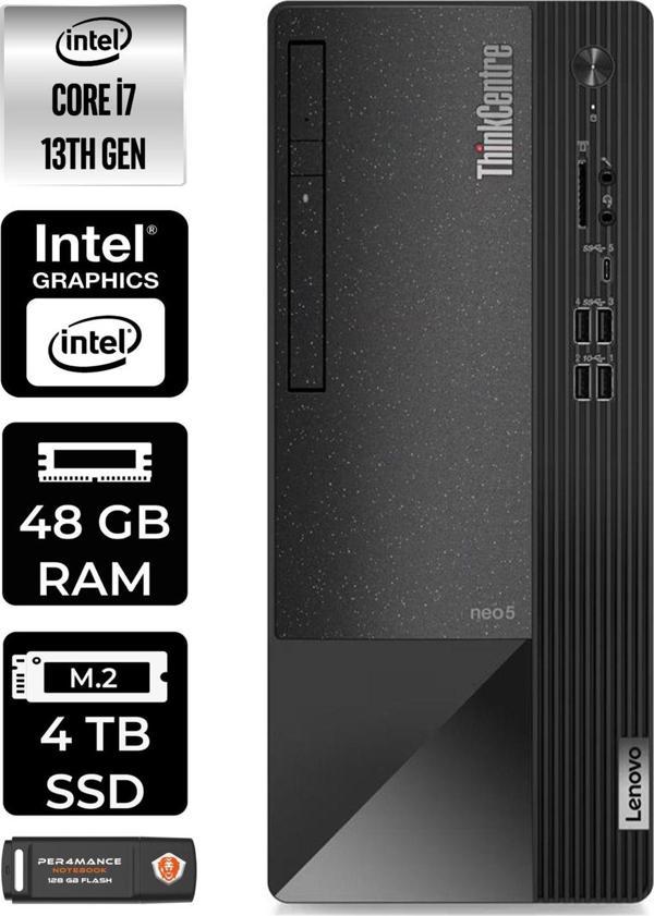 Lenovo Neo 50T 12Jd0008Tre145 İ7 13700 48Gb Ram 4Tb Ssd W11P Masaüstü Pc & Per4 Bellek - Image 1
